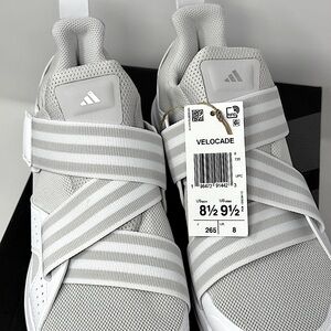 NEW Adidas Velocade Cycling Unisex Grey Silver  Shoe Men’s 8.5 Women’s 9.5 BOX